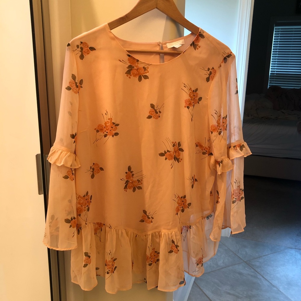 Lauren Conrad Floral Blouse (XXL)